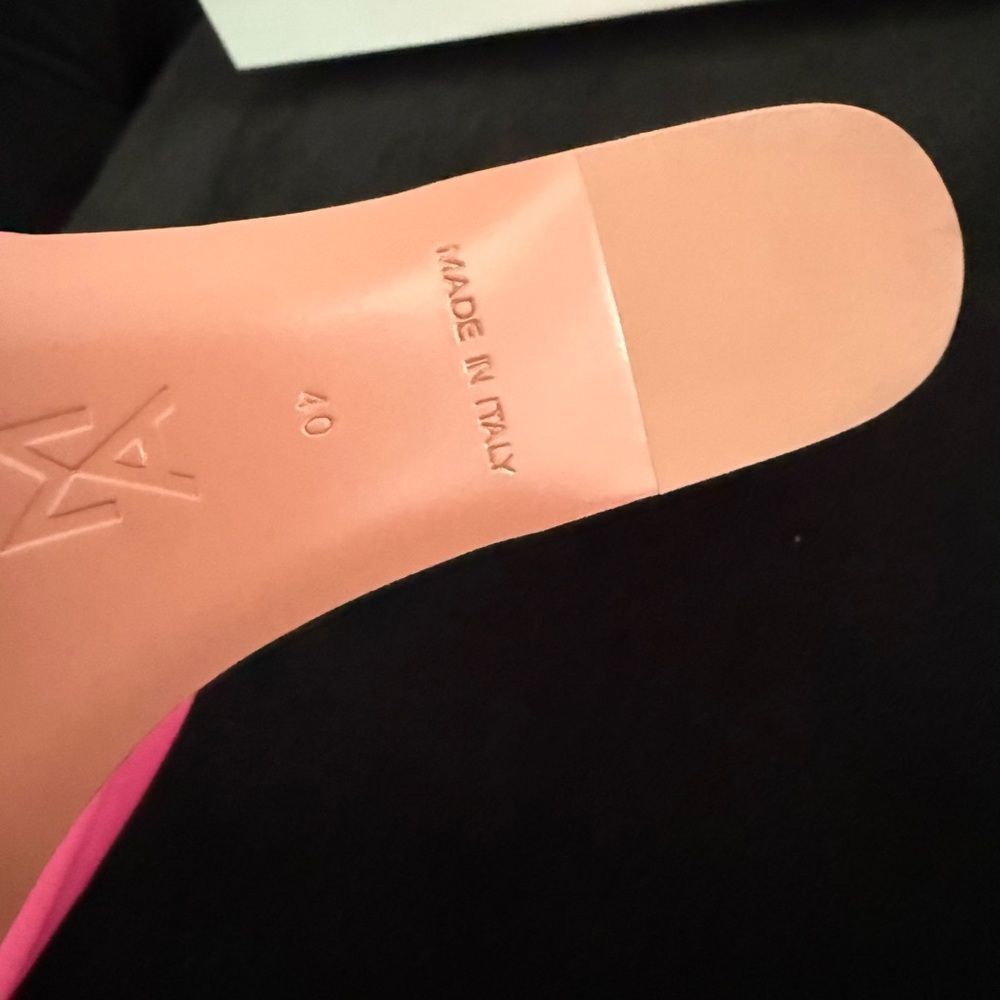 AMINA MUADDI
Lupita leather wedge mules size 10 - Picture 7 of 7